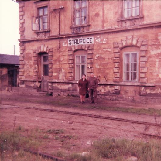 Žst. Strupčice zač. 70. let 20. stol