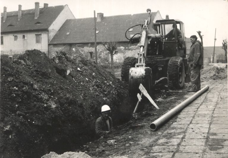 Rekonstrukce vodovodu - 70.léta 20. stol.